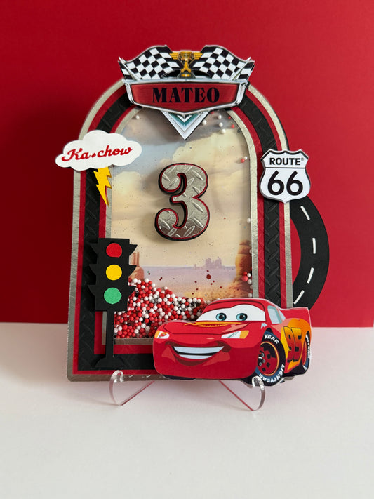 lightning Mcqueen Inspired Cake Topper
