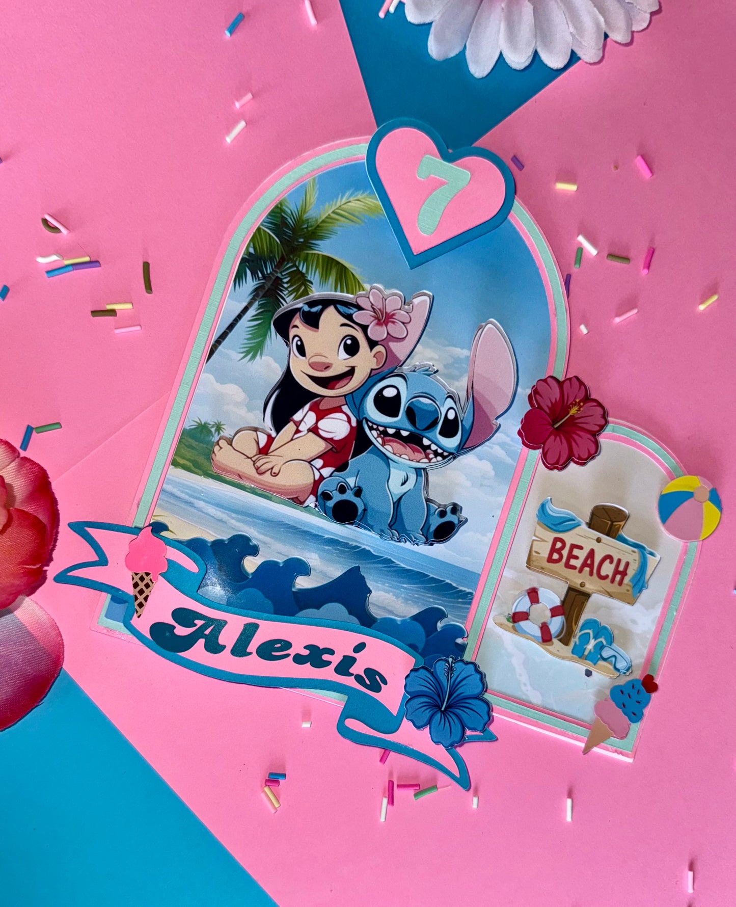 Lilo & Stitch Inspired Cake Topper